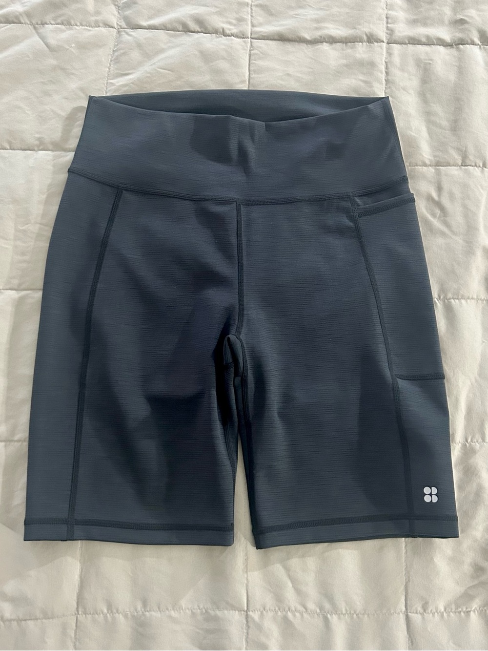 Sweaty Betty Super Sculpt 8” Performance High-Waist Black Bike Shorts Large, NWT - Picture 3 of 10
